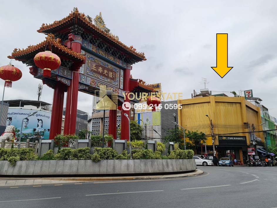 For RentShophouseYaowarat, Banglamphu : 4-storey commercial building in the heart of the city, suitable for doing business, Yaowarat area, near the arch Thai-Chinese culture