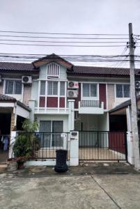 For RentTownhouseNawamin, Ramindra : Townhome for rent, 2 floors, Pruksa Ville Village, Soi Permsin 34, 3 air conditioners