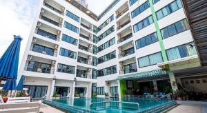 For SaleBusinesses for salePattaya, Bangsaen, Chonburi : 3 star hotel for sale, area 1 rai 42 sq m, 7 floors, 45 rooms, Jomtien Beach, Pattaya, Bang Lamung, Chonburi.