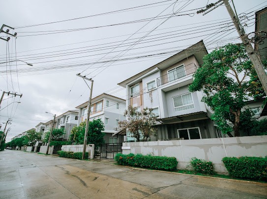 For SaleHouseRama5, Ratchapruek, Bangkruai : Fully dressed!!! 3 storey detached house for sale, Casa Grand Ratchapruek - Rama 5 project Size 54.3 square wa