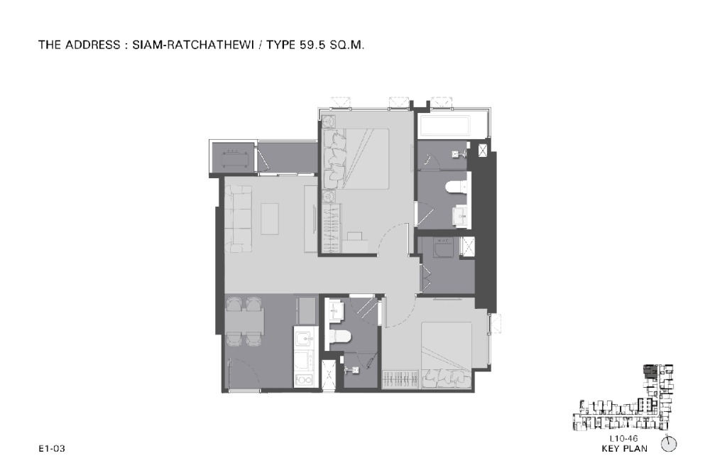 ขายคอนโดราชเทวี พญาไท : ADDRTW : “HIGH VIEW BEST PRICE“ 2BED1BATH 59.5 SQ.M. GET PRICE 13.55 MB* MORE INFO 0952475446 (LINE&TEL.)