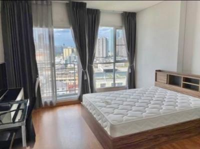 For RentCondoRama3 (Riverside),Satupadit : Condo for rent near Central Rama 3 -Lumpini Place Ratchada - Sathu 24 sqm. - Beautiful room, fully furnished, ready to move in.