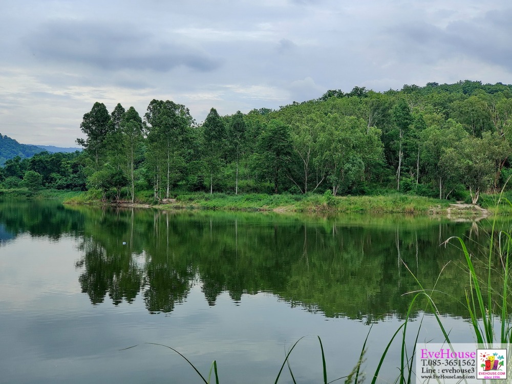 For SaleLandSriracha Laem Chabang Ban Bueng : Sriracha Cholburi Land lake front with moutain view 208 Rai @ 2million Thai Baht /Rai Total 416,000,000 Thai Baht