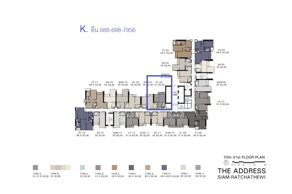 For SaleCondoRatchathewi,Phayathai : Hot Deal ! The Address Siam-Ratchathewi, Pro room, buy directly to the project / 088-698-7956 K.Eeen ''