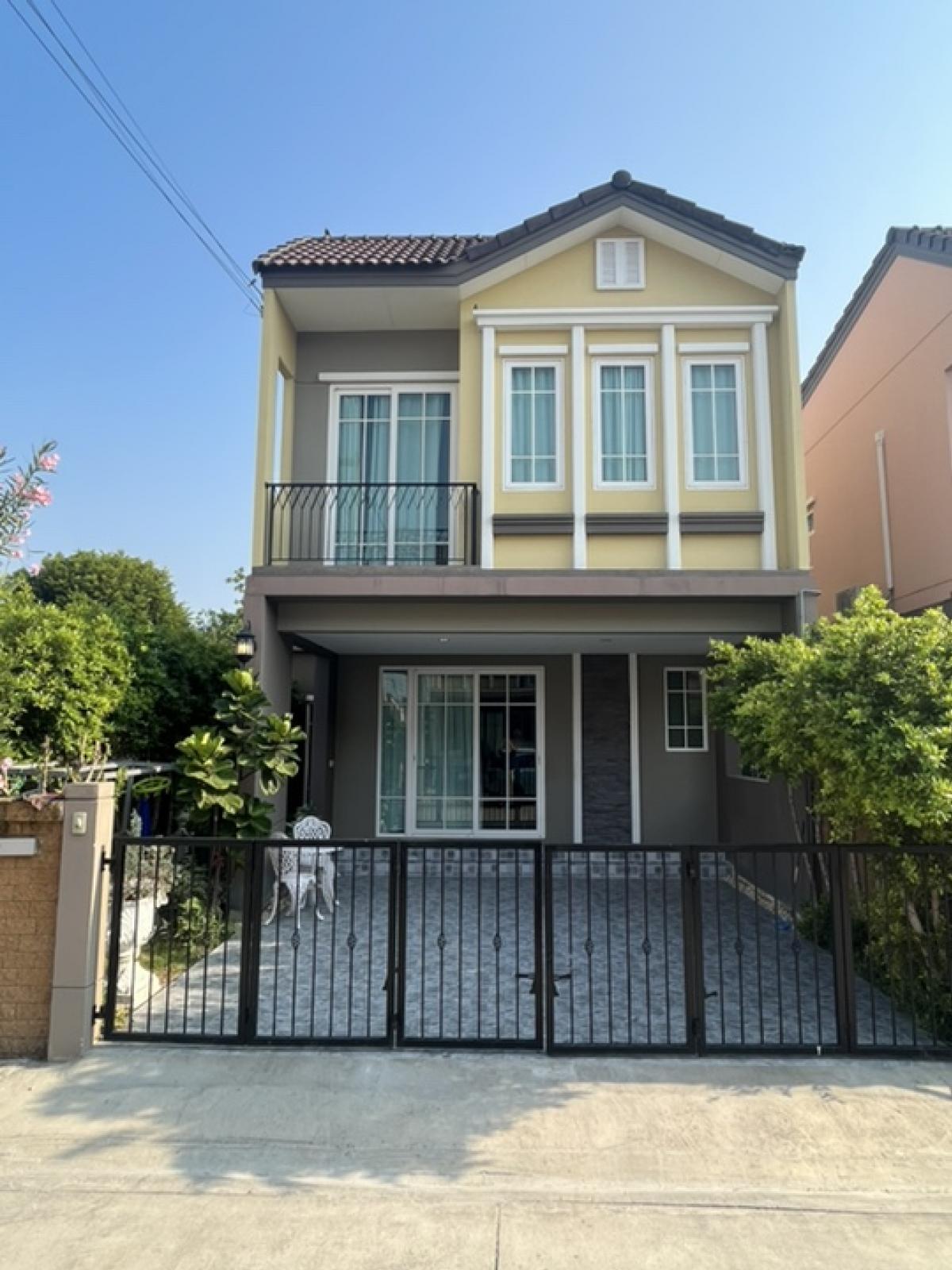 For SaleHouseRama 2, Bang Khun Thian : Corner house for sale (Italian style) GoldenNeo2 Rama 2