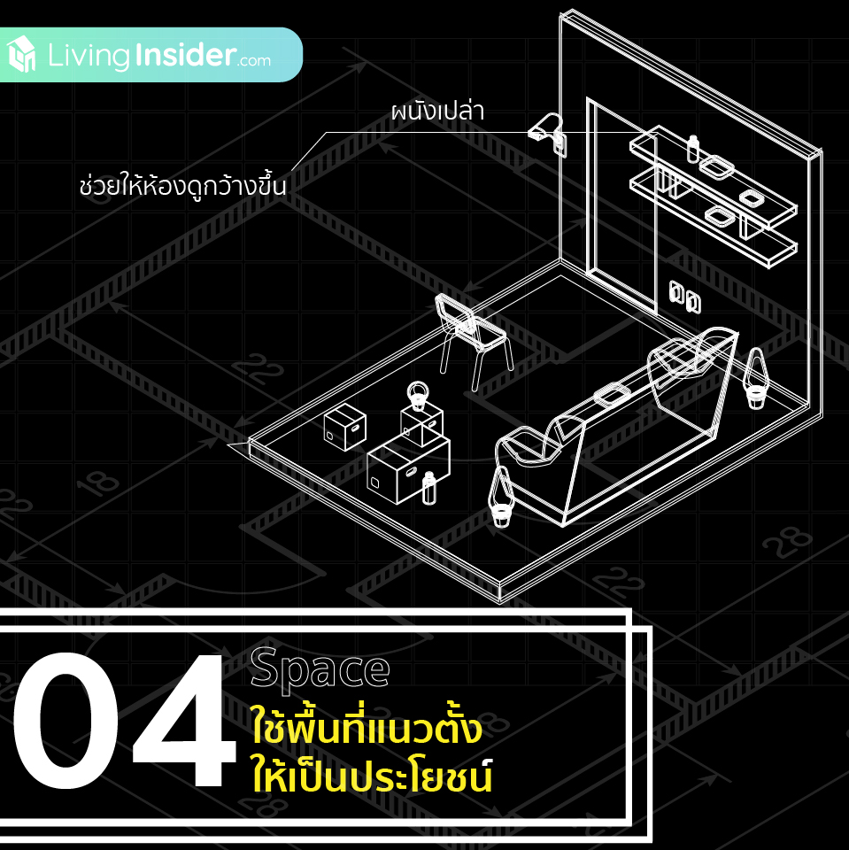 แคบแค่ไหนก็กว้างได้ด้วย Trick จัดพื้นที่ห้องขนาดเล็กให้กว้าง ด้วยเทคนิคลวงตา 