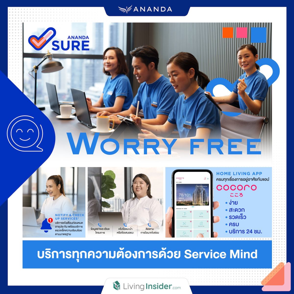 ANANDA SURE โซลูชันของบริการแห่งการอยู่อาศัยที่ดีที่สุด ที่สะท้อนผ่านอินไซต์ลูกบ้าน และการฟังเสียงโดยตรงจากลูกค้า เพื่อตอบโจทย์ความต้องการครบทุกมิติได้อย่างไร้ที่ติ