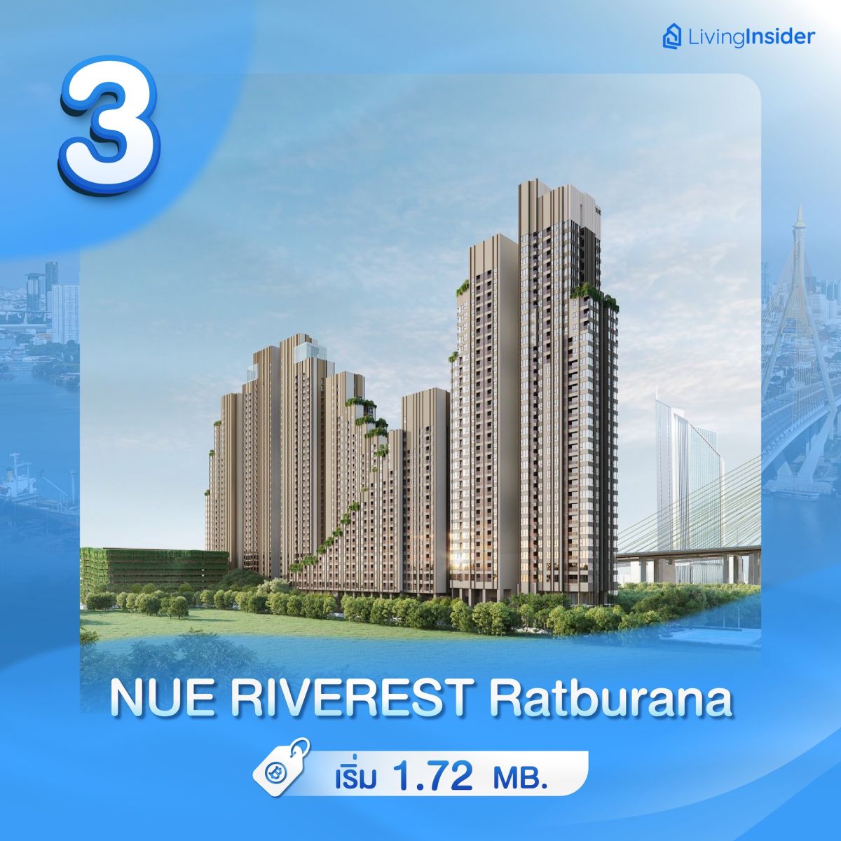 รวม 10 คอนโดวิวเเม่น้ำ ราคาเบา ๆ เริ่มต้นไม่ถึง 4 ล้าน*
