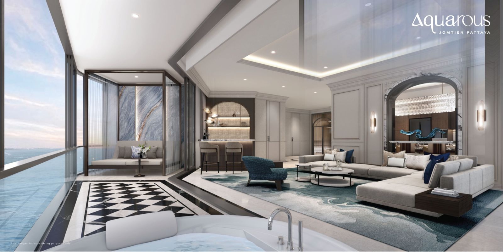 “อควารัส จอมเทียน พัทยา” เผยโฉม Penthouse เอกซ์คลูซิฟเพียง 3 ยูนิต รับวิวทะเล 270 องศา ราคาเริ่มต้น 95 ล้านบาท