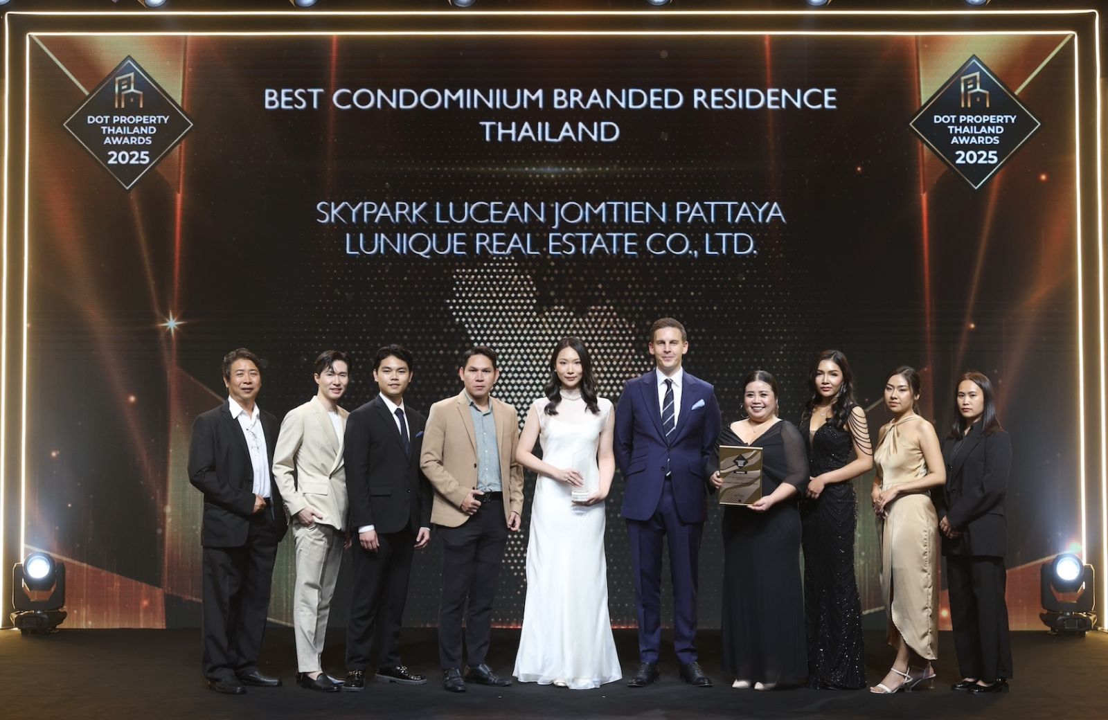 Skypark Lucean Jomtien Pattaya คว้า 3 รางวัลใหญ่ จาก 2 สุดยอดเวทีอสังหาฯ LivingInsider Thailand Developer Awards 2025 และ Dot Property Thailand Awards 2025