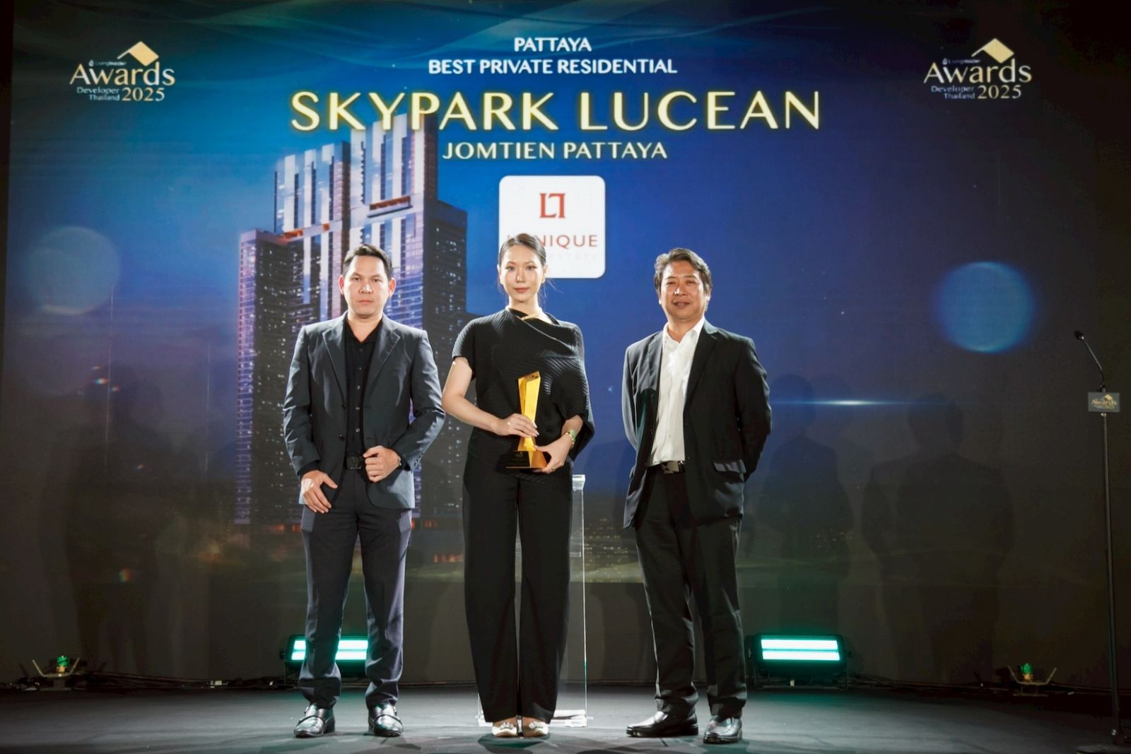 Skypark Lucean Jomtien Pattaya คว้า 3 รางวัลใหญ่ จาก 2 สุดยอดเวทีอสังหาฯ LivingInsider Thailand Developer Awards 2025 และ Dot Property Thailand Awards 2025