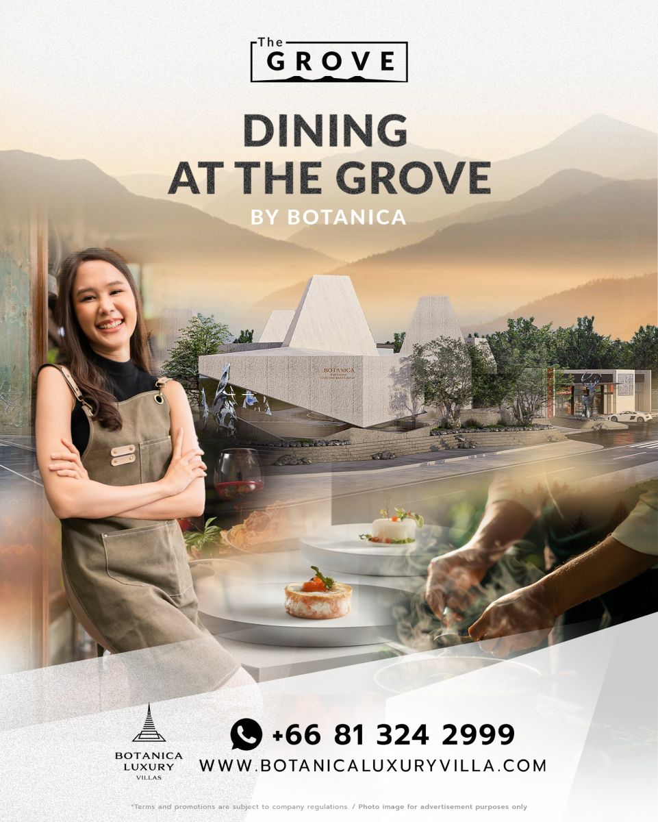 โบทานิก้า ลักซูรี่ วิลล่า รุกตลาดรีเทลครั้งแรก! เปิดตัว “The Grove by Botanica” คอมมูนิตี้มอลล์ใจกลางพรุจำปา รองรับดีมานด์กลุ่ม HNWI โตพุ่ง