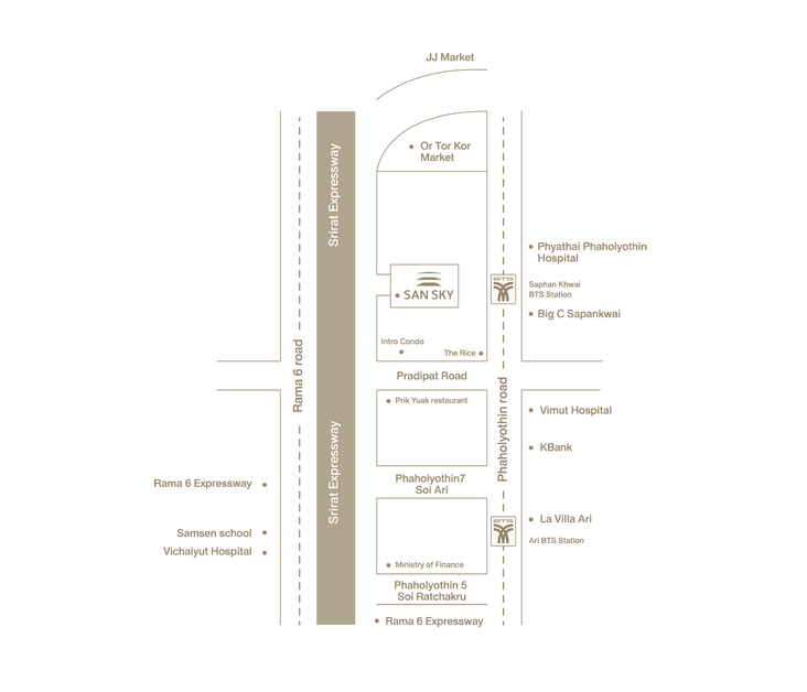 SAN SKY ประดิพัทธ์–อารีย์ บ้านเดี่ยวสไตล์มินิมอล–มูจิ ใจกลางเมือง จาก “ดีเจภูมิ” ที่รวมความสงบและความหรูไว้ในที่เดียว