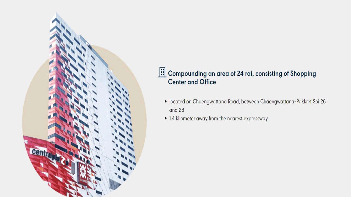 For RentOfficeChaengwatana, Muangthong : 🏢 Office Space for Rent – Central Chaengwattana (Next to BTS Pink Line)