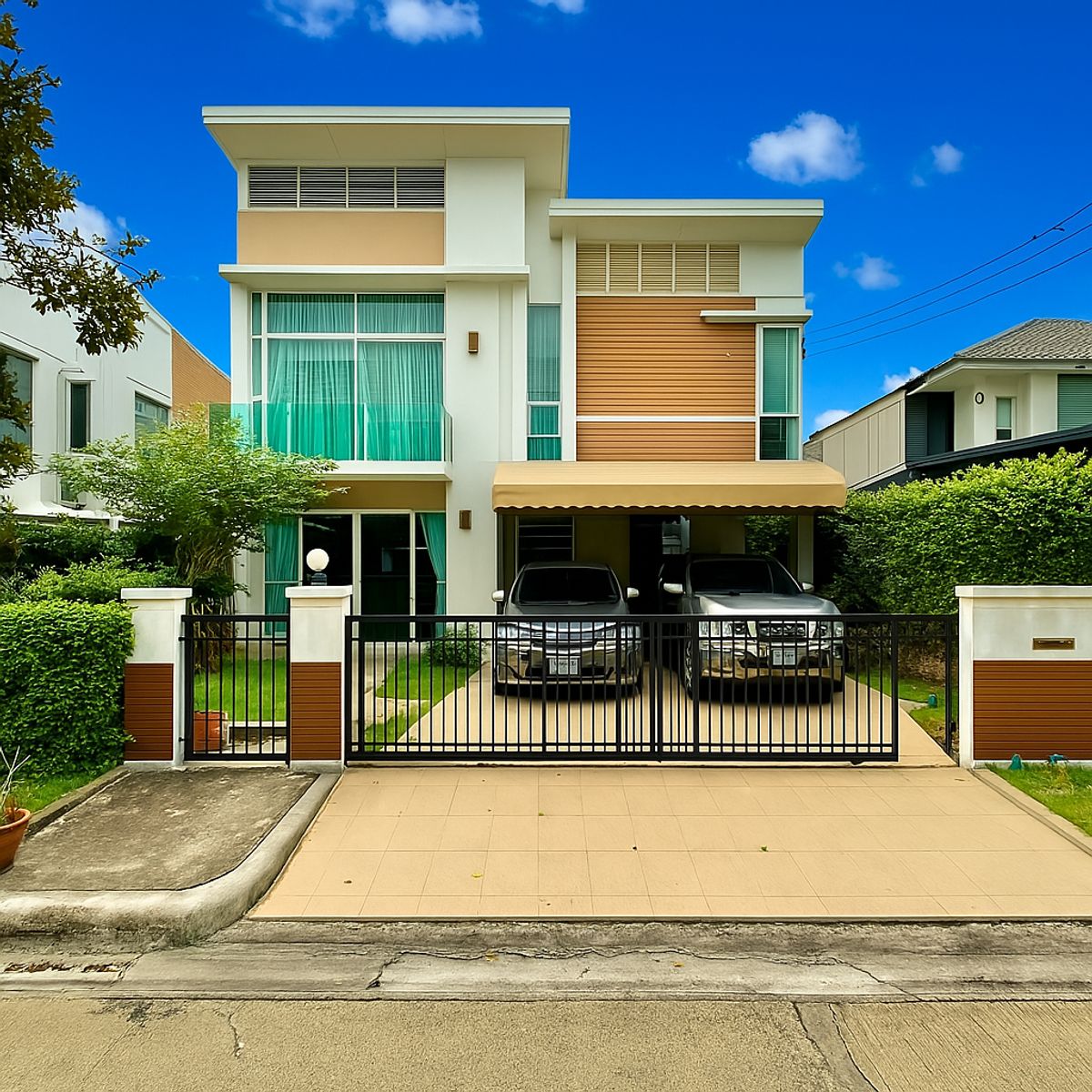 For SaleHouseLadkrabang, Suwannaphum Airport : 2 storey detached house for sale, Home Place The Park (Ring Road-Rama 9)