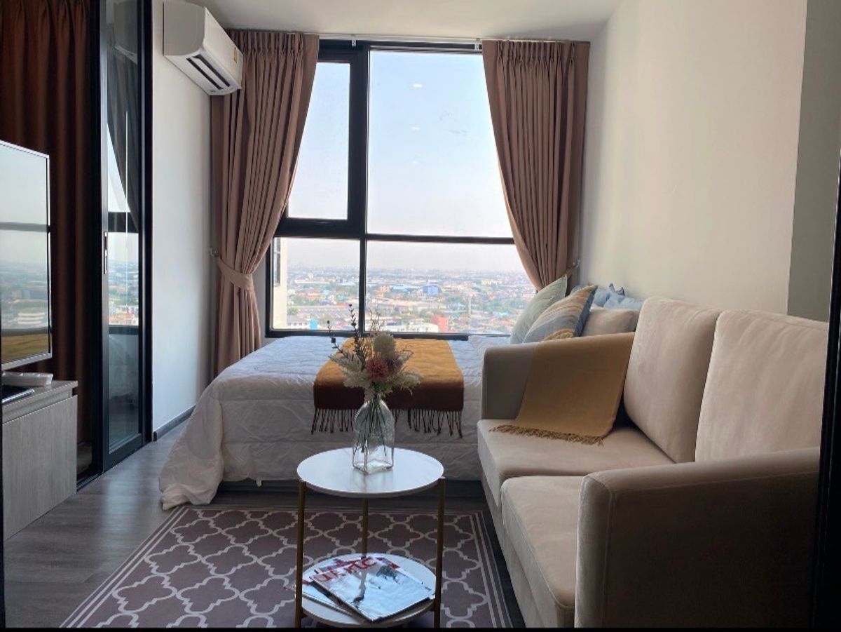 For RentCondoSamut Prakan,Samrong : ✨ Nice Deco, condo for rent The Origin E22 Station, Sukhumvit-Sailuat 🏢 Fully  gorgeous faccilities ✨