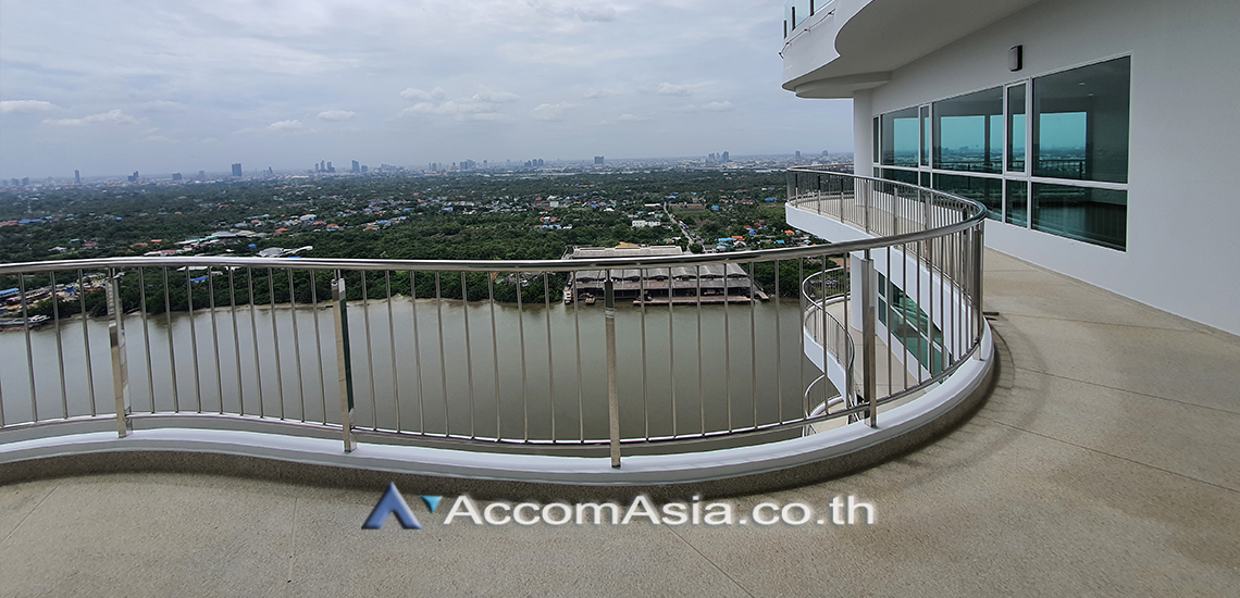 For SaleCondoRama3 (Riverside),Satupadit : 🔼🔽 AccomA Huge Terrace, Penthouse | 4 Bedrooms Condominium for Sale in Sathorn BRT Wat Dan at Supalai Riva Grande Rama 3 (AA30832)