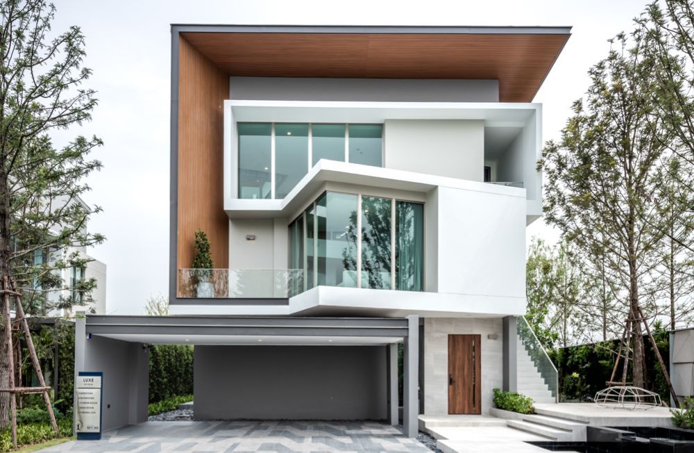 For SaleHousePattanakan, Srinakarin : First-hand detached house, the largest size of the project 🥰 Nirvana Beyond Rama 9 - Krungthep Kreetha / Type Luxe (for sale), Nirvana Beyond Rama 9 - Krungthep Kreetha / Type Luxe (FOR SALE) TP398
