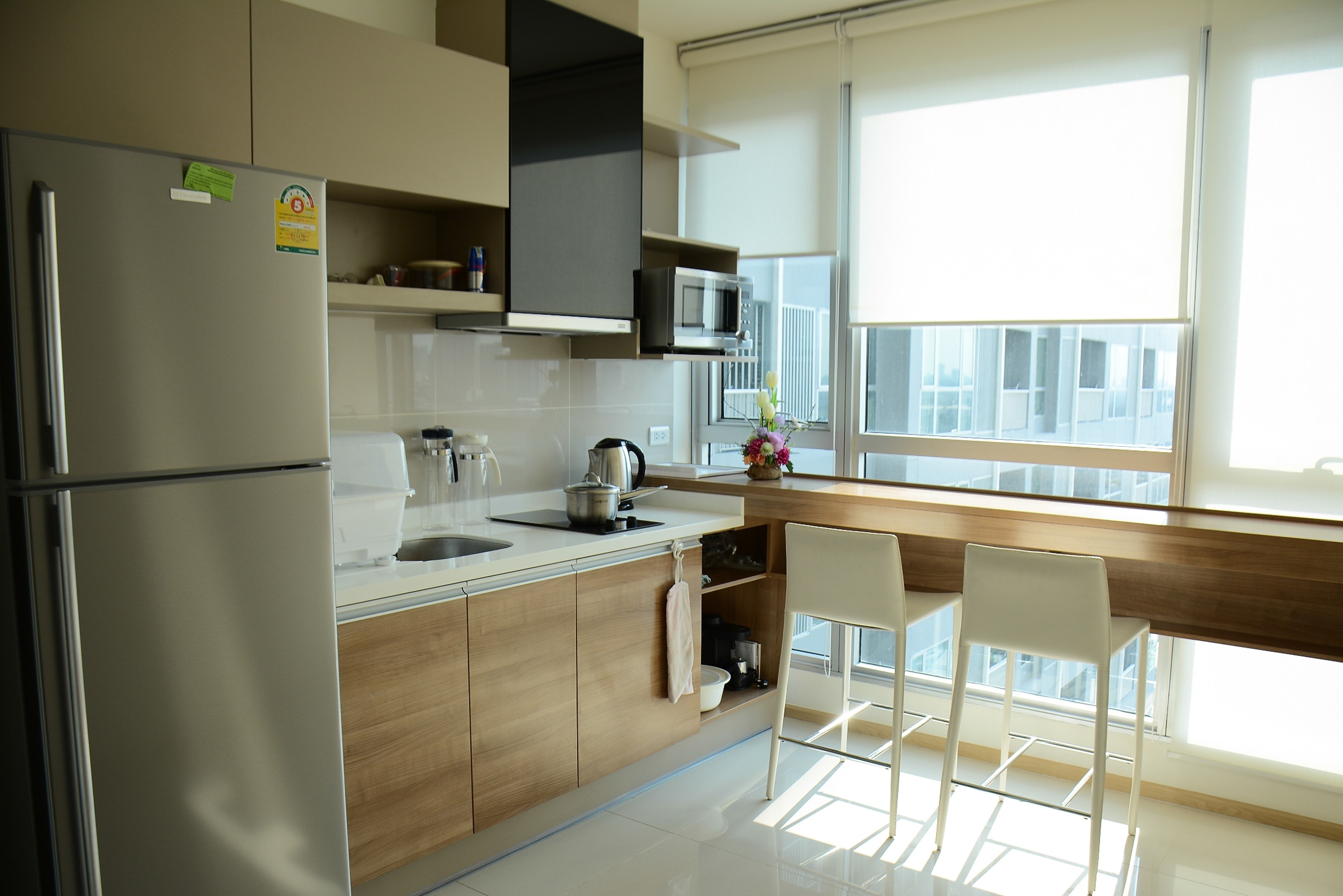 For RentCondoOnnut, Udomsuk : Special Rental Fee ! Rhythm 50, Fully furnished, 45 sq.m. Sky Kitchen, WIFI included