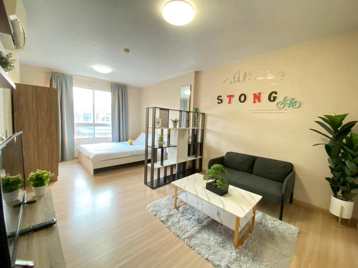 For RentCondoNawamin, Ramindra : (For rent) Plum Condo Nawamin, price 6,900 baht, new room, Building A, 2nd floor.