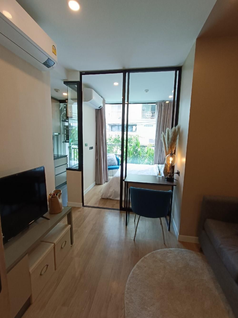 For RentCondoRama9, Petchburi, RCA : Condo for rent, beautiful decoration 🔥 GROOVE Ratchada Soi 3 🔥MRT Rama 9, Central Rama9