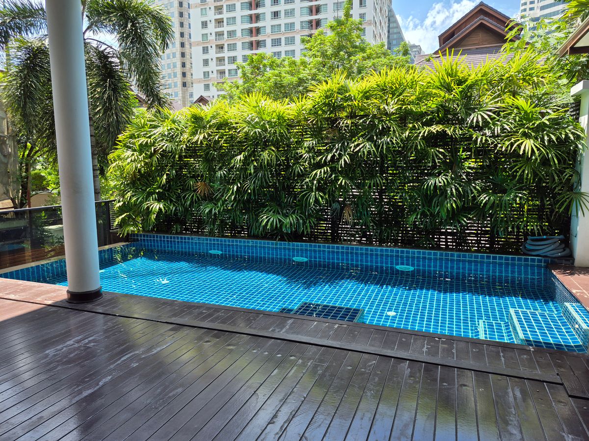 ให้เช่าบ้านสุขุมวิท อโศก ทองหล่อ : House for Rent⭐Luxury Pool Villa⭐4 Bedroom⭐Sukhumvit