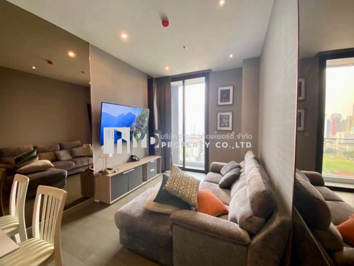 For RentCondoRama9, Petchburi, RCA : THE ESSE at SINGHA COMPLEX for Rent | 2 Bed 77 Sq.m. High Floor | 75,000 THB/Month