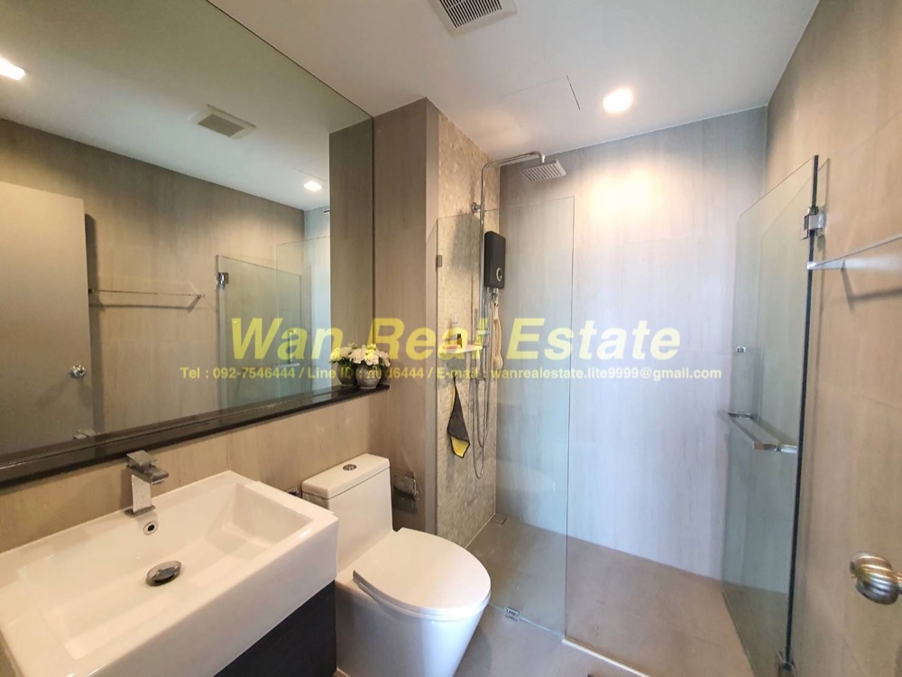 For RentCondoRattanathibet, Sanambinna : For rent, Politan Aqua, 43rd floor, size 31 sq m, river view, Koh Kret, river front zone. Beautifully decorated and ready to move in