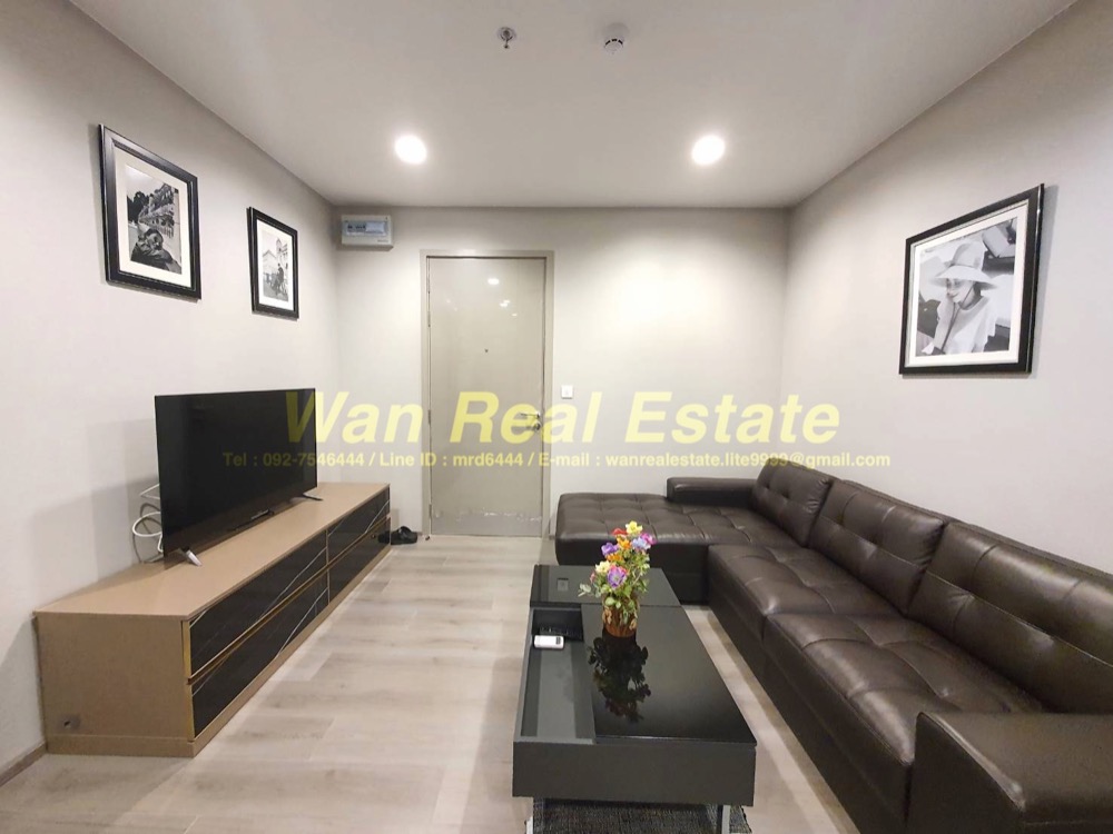 For RentCondoRattanathibet, Sanambinna : For rent, Politan Aqua, 43rd floor, size 31 sq m, river view, Koh Kret, river front zone. Beautifully decorated and ready to move in