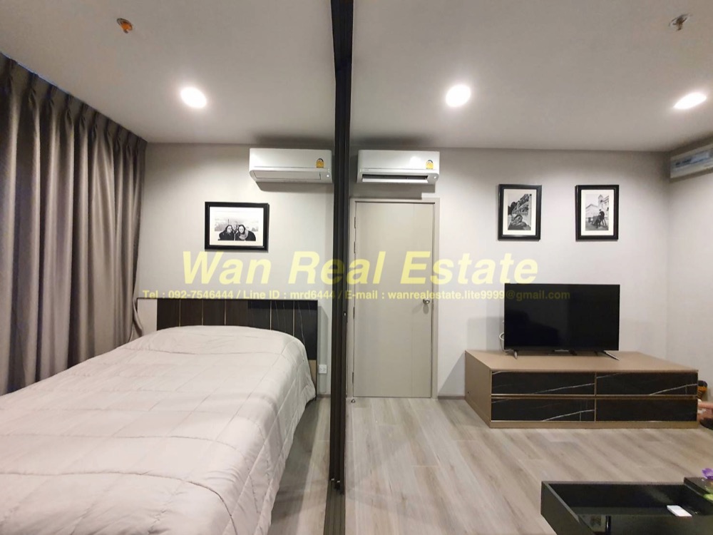 For RentCondoRattanathibet, Sanambinna : For rent, Politan Aqua, 43rd floor, size 31 sq m, river view, Koh Kret, river front zone. Beautifully decorated and ready to move in