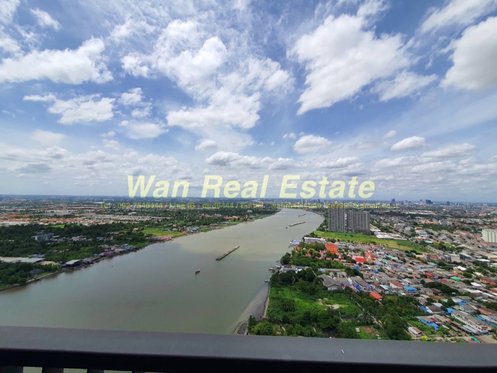 For RentCondoRattanathibet, Sanambinna : For rent, Politan Aqua, 43rd floor, size 31 sq m, river view, Koh Kret, river front zone. Beautifully decorated and ready to move in
