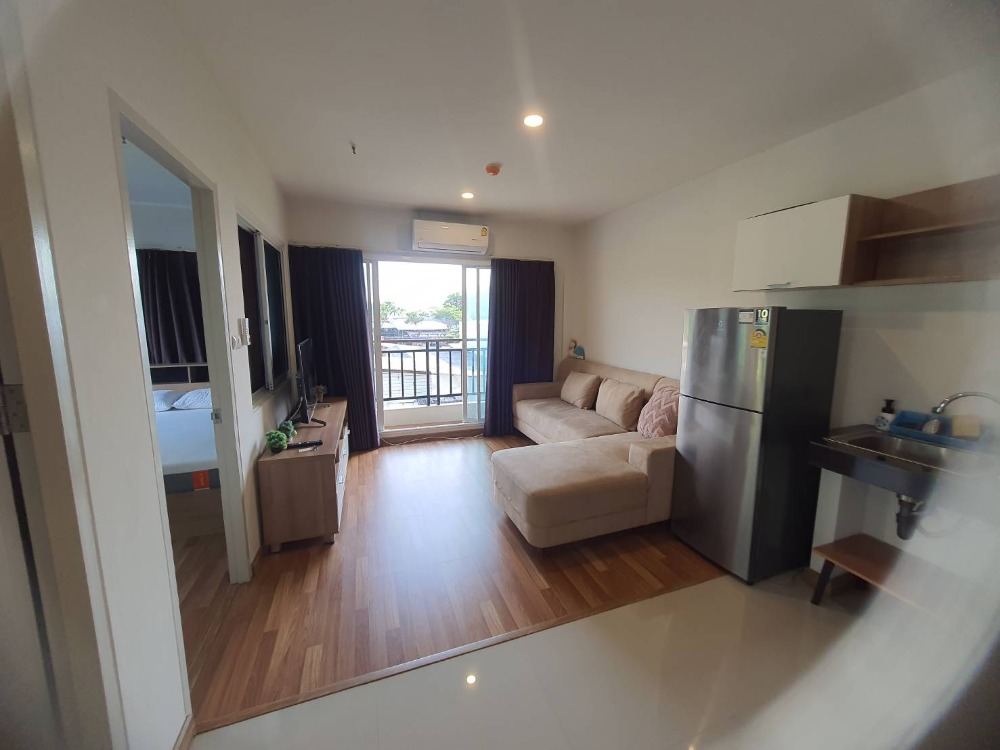 For RentCondoLadprao101, Happy Land, The Mall Bang Kapi : For rent, Anna Condo Pho Kaew 1, 4th floor, front view