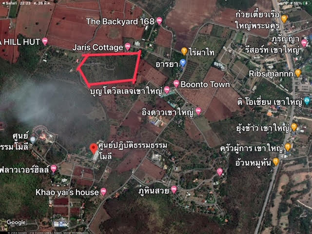 For SaleLandPak Chong KhaoYai : Land for sale in Khao Yai, 56 rai, good location, near Thanarat Road, km. 2, city view, next to the mountain