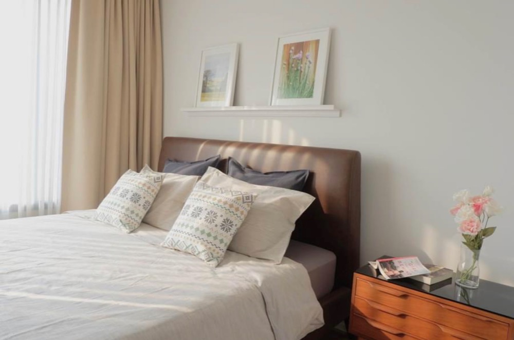 ให้เช่าคอนโดลาดพร้าว เซ็นทรัลลาดพร้าว : For rent pet-friendly condo M Ladprao 2 bedrooms 2baths high floor park view
