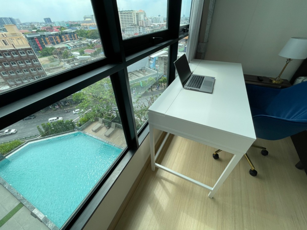 For RentCondoWongwianyai, Charoennakor : Condo for rent near Phra Pok Bridge, near Sathorn, Icon siam, safe, lift lock floor, drag luggage in immediately