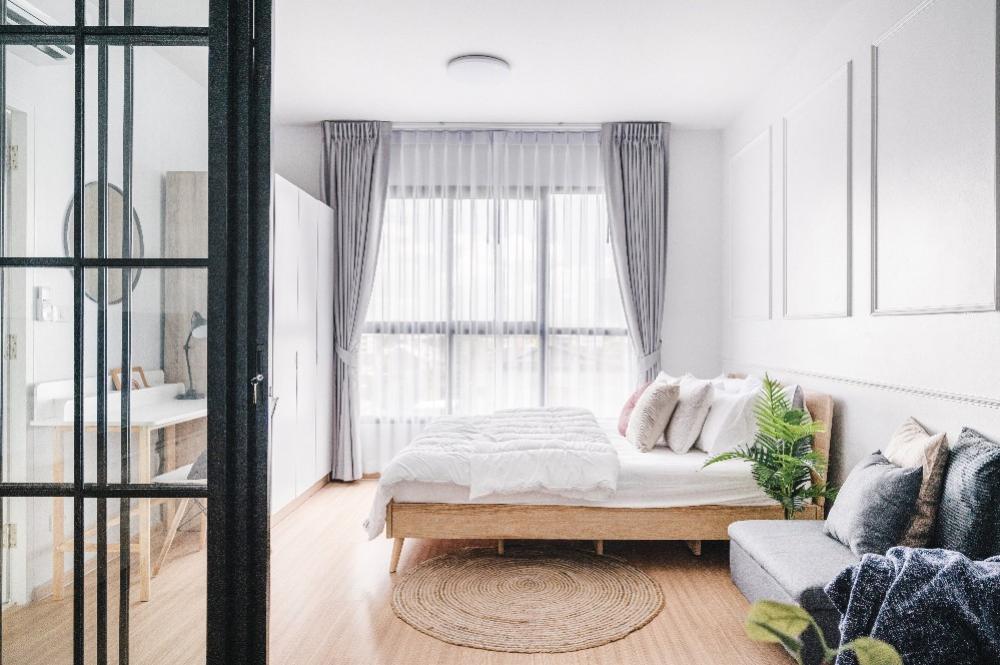 For SaleCondoChokchai 4, Ladprao 71, Ladprao 48, : 🔥HOT🔥 Condo in Lat Phrao zone🚅  Convenient travel to MRT Chokchai 4 ❤️ Installments starting at 5,xxx baht/month, salary 15,000, can get a loan.