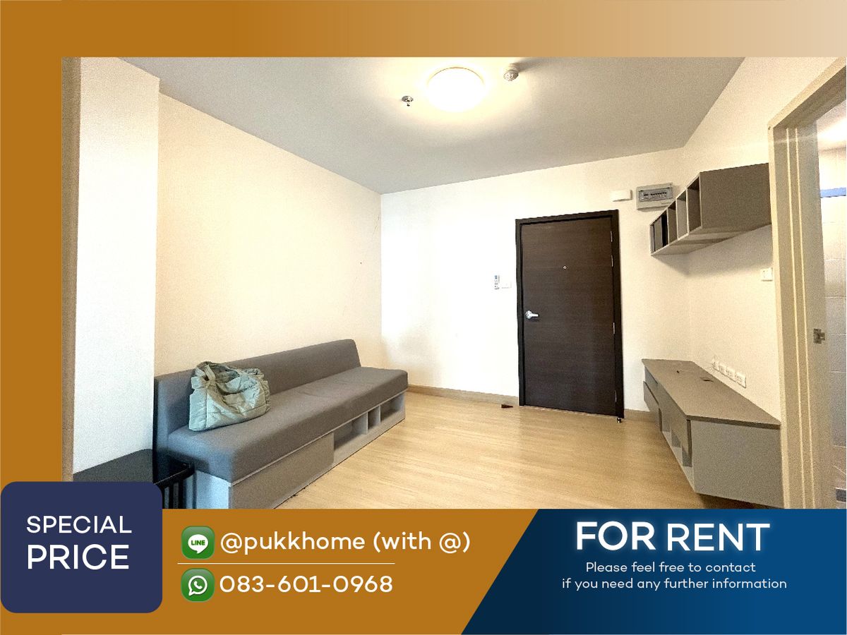 For RentCondoRama9, Petchburi, RCA : Beautifully decorated, ready to move in on November 1st ✨ Supalai Veranda Rama 9 / 1 bedroom, large room, fully decorated, ready to move in 📞 Line : @pukkhome