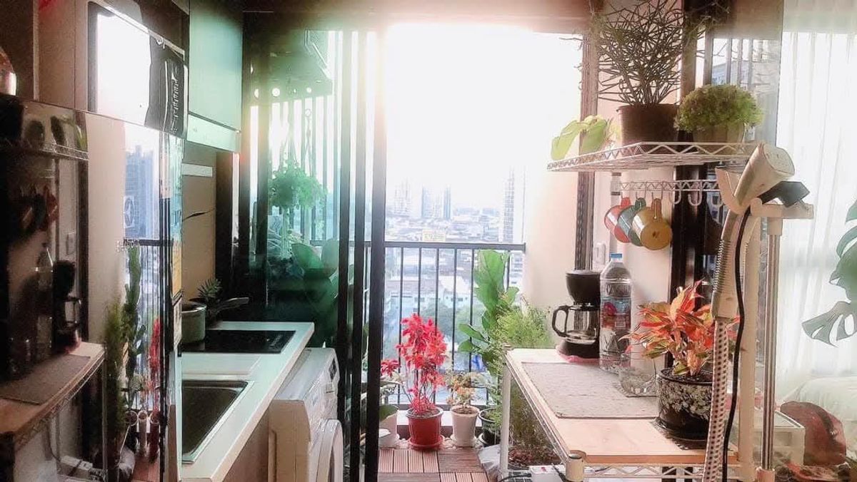 For RentCondoOnnut, Udomsuk : ☘️Condo for rent Elio Del nest near BTS Udomsuk, beautiful room, fully furnished, closed kitchen, only 16000-