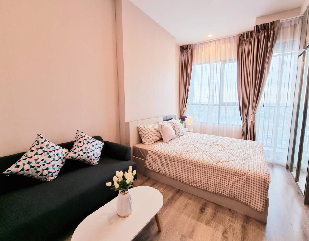 For RentCondoRamkhamhaeng, Hua Mak : ⛔ Condo for rent, Knightsbridge Collage Ramkhamhaeng, beautiful room, high floor