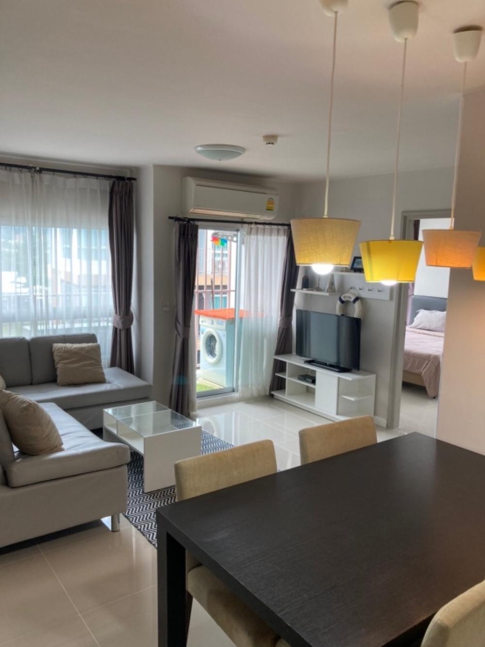 For RentCondoPhuket : ✅ For rent DCondo Creek Kathu Phuket ✅ 2 bedrooms, 2 bathrooms, 61 sq m., 8th floor (top), nice view, Building B