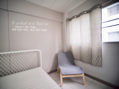 For RentCondoLadprao101, Happy Land, The Mall Bang Kapi : [[ For rent ]] Lumpini Happyland, beautiful room, fully furnished, very cheap, 4,000 baht