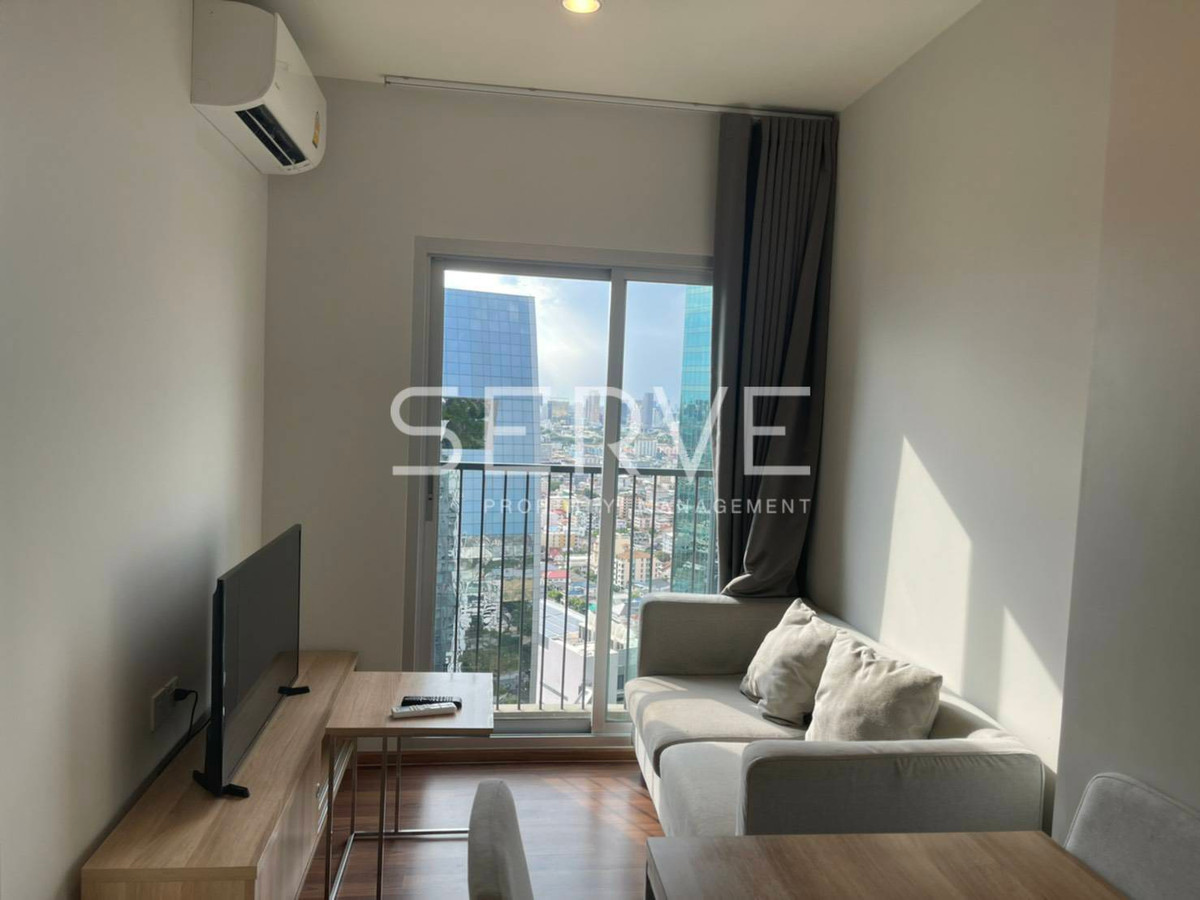 ขายคอนโดรัชดา ห้วยขวาง : 🔥ราคาหลุดมาแล้ว! 1นอน ห้องชั้นสูงสุด30+ วิวดีมาก ไม่โดนบล็อก เฟอร์แน่น ตกแต่งดี สไตล์มินมอล ทำเลปัง ติด MRT ศูนย์วัฒนธรรม @   Noble Revolve Ratchada 2