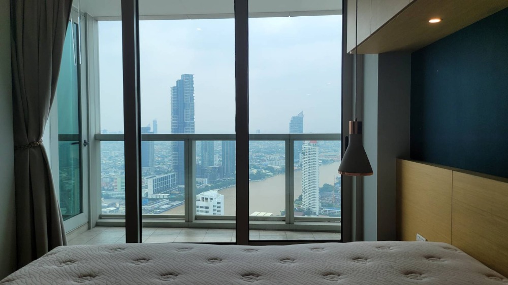 For RentCondoWongwianyai, Charoennakor : For Rent⭐Luxury Condo River View⭐3 Bedroom⭐132 Sq.m⭐Near ICONSIAM 