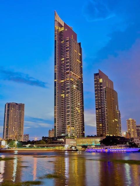 For RentCondoWongwianyai, Charoennakor : For Rent⭐Luxury Condo River View⭐3 Bedroom⭐132 Sq.m⭐Near ICONSIAM 