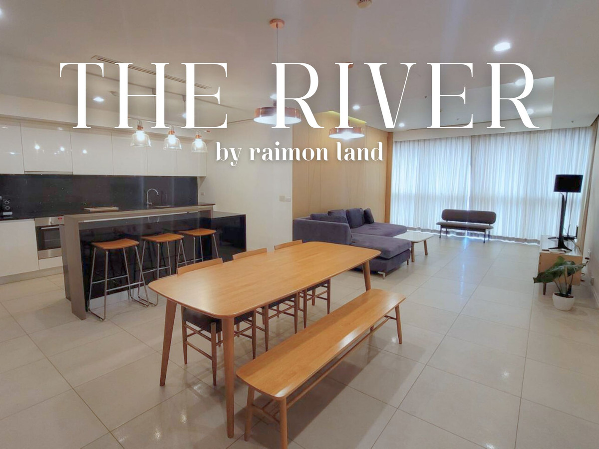 For RentCondoWongwianyai, Charoennakor : For Rent⭐Luxury Condo River View⭐3 Bedroom⭐132 Sq.m⭐Near ICONSIAM 