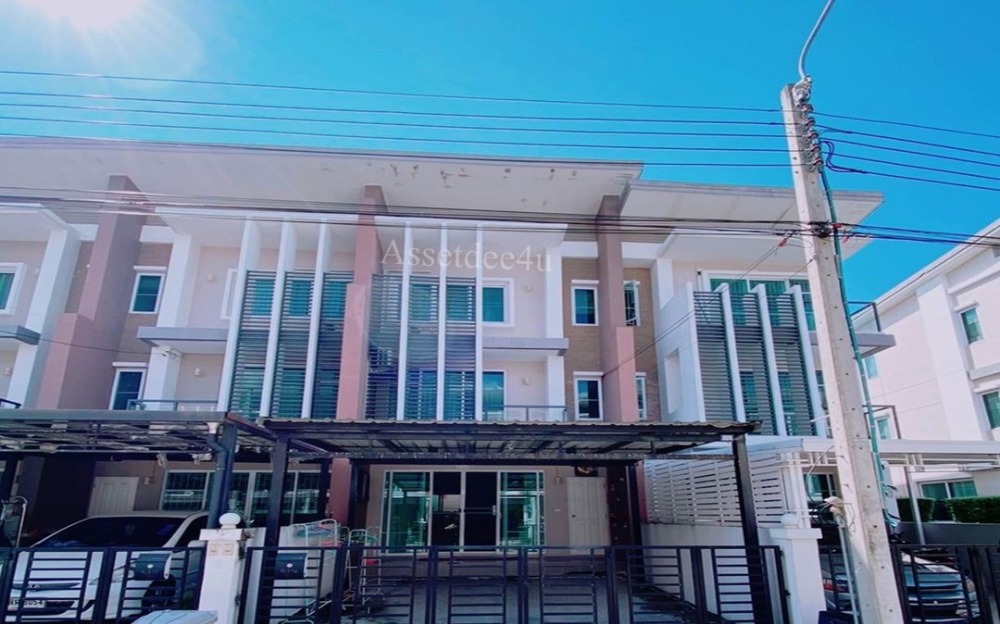 For RentTownhomeVipawadee, Don Mueang, Lak Si : 3-storey townhome for rent, fully furnished, Town Avenue Sixty Village, Vibhavadi 60