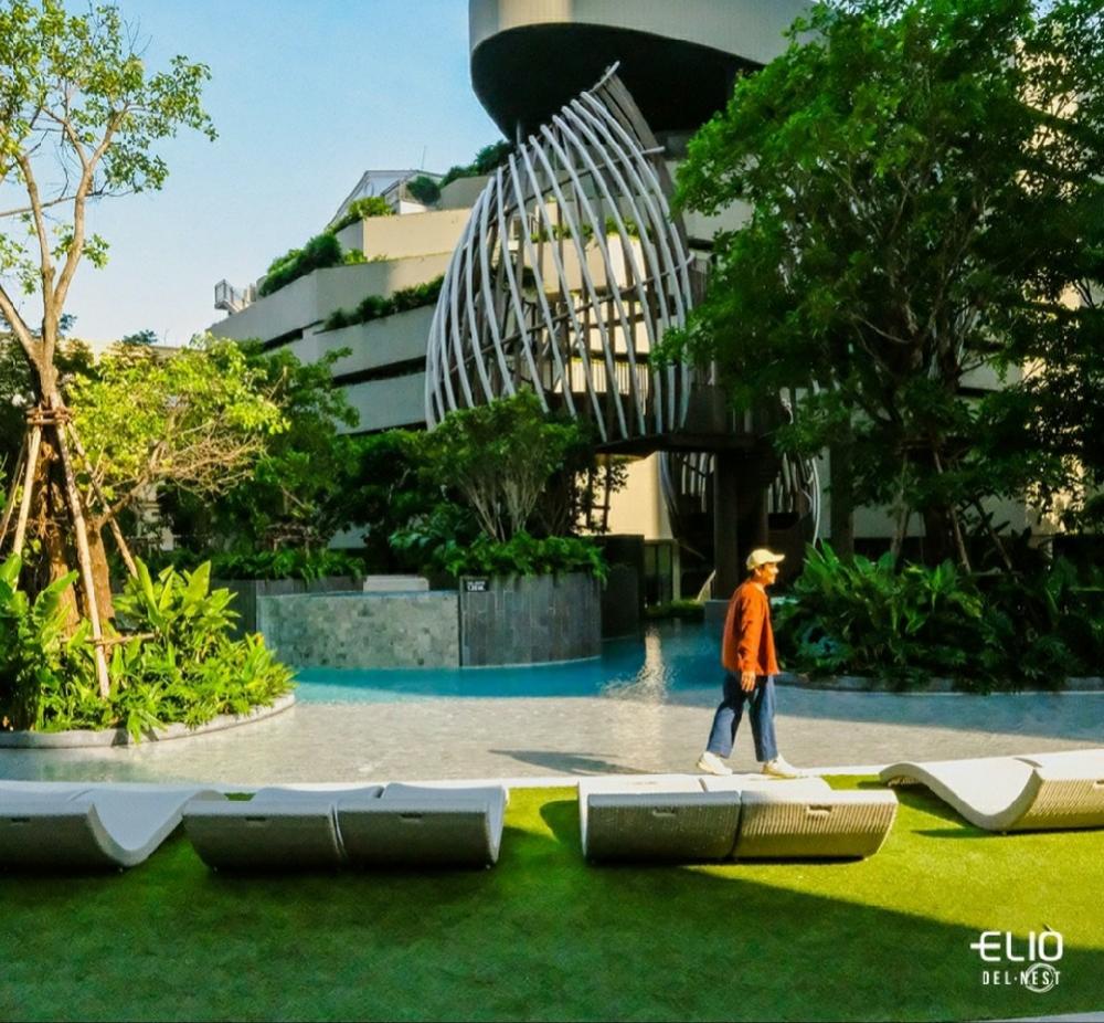 ขายคอนโดอ่อนนุช อุดมสุข : ขาย 2 ห้องนอน วิวสวน ห้องสวย 👍Cashback สูงสุด 500,000  ในราคาพิเศษ🎉3.99 ล้าน การันตีปล่อยเช่าง่าย📍📍Elio Del Nest ใกล้รถไฟฟ้าอุดมสุข 700 เมตร ส่วนกลางอลังการ Call คุณออย 0982924151