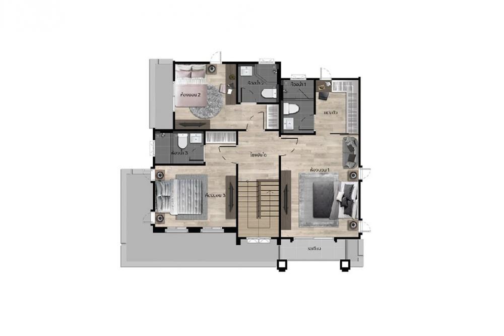 For SaleHousePathum Thani,Rangsit, Thammasat : Single house for sale, Setthasiri, Bangkok-Pathum Thani. Next to Laura Ville golf course, shady, green (Type Glory, the last house to see the golf course + ready to decorate)🔥