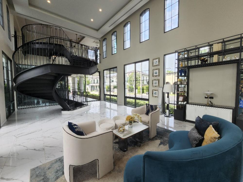 For SaleHousePathum Thani,Rangsit, Thammasat : Single house for sale, Setthasiri, Bangkok-Pathum Thani. Next to Laura Ville golf course, shady, green (Type Glory, the last house to see the golf course + ready to decorate)🔥