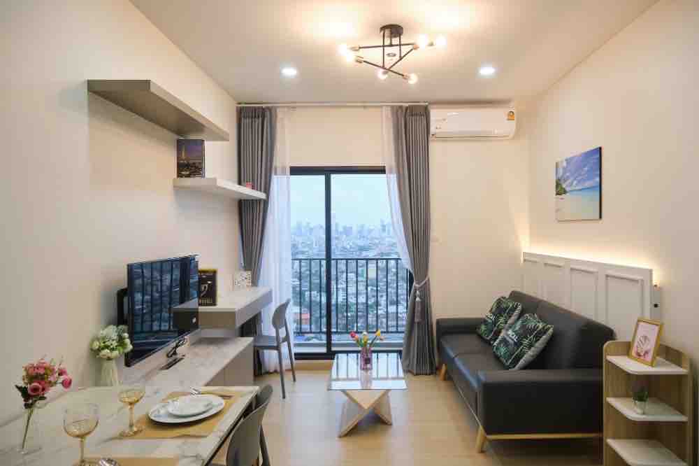 ให้เช่าคอนโดวงเวียนใหญ่ เจริญนคร : For rent Supalai Loft Prajadhipok 2 bedrooms 1 baths high floor